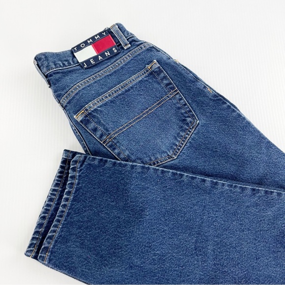 Vintage Tommy Hilfiger Straight Leg PLI-PLI High Rise Mom Denim Jeans 31 x 30 - Picture 5 of 6